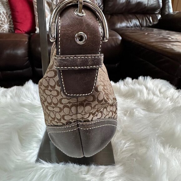 Coach Signature Soho Canvas/Leather Mini Hobo Bag - Picture 5 of 11